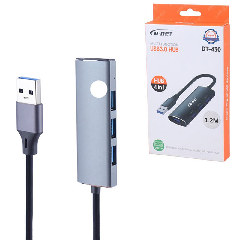 هاب 4 پورت USB 3.0 دی نت D-NET DT-430