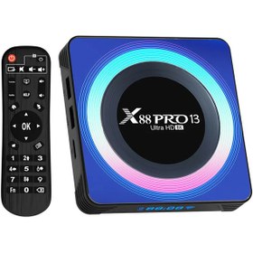 اندروید باکس X88 Pro 13 4GB 32GB (new blue)