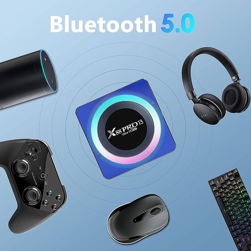 اندروید باکس X88 Pro 13 4GB 32GB (new blue) - Image 3
