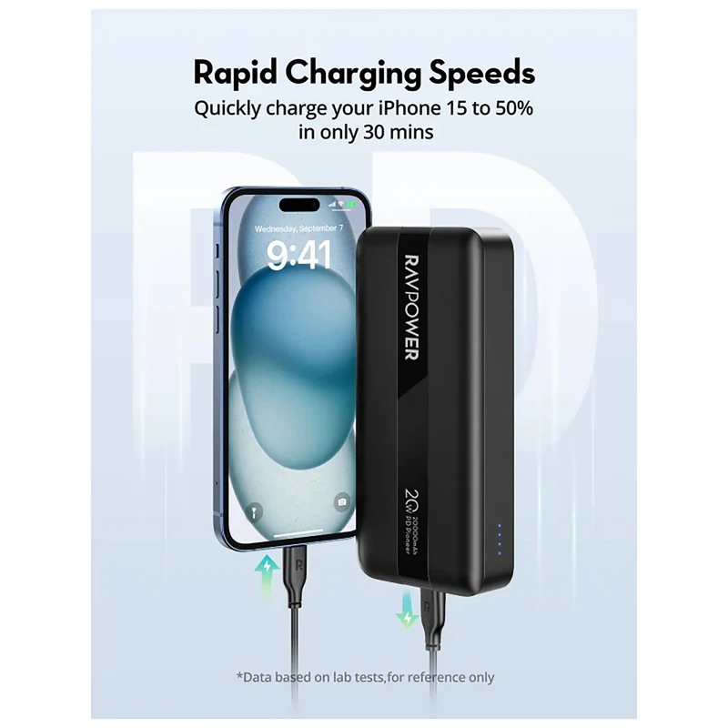 پاوربانک راوپاور RAVPOWER RP-PB1235 ظرفیت 20000 میلی آمپر ساعت - Image 3