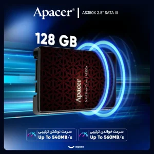 اس اس دی اینترنال SATA III اپیسر APACER AS350X ظرفیت ۱۲۸ گیگابایت