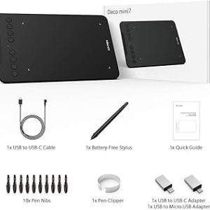 قلم نوری ایکس پی پن xp pen deco mini 7 (۱۲ماه گارانتی شرکتی)