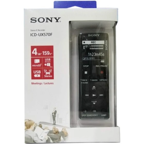 ضبط کننده دیجیتالی صدا سونی مدل SONY Icd-Ux570F (گارانتی ایران رهجو) - Image 2