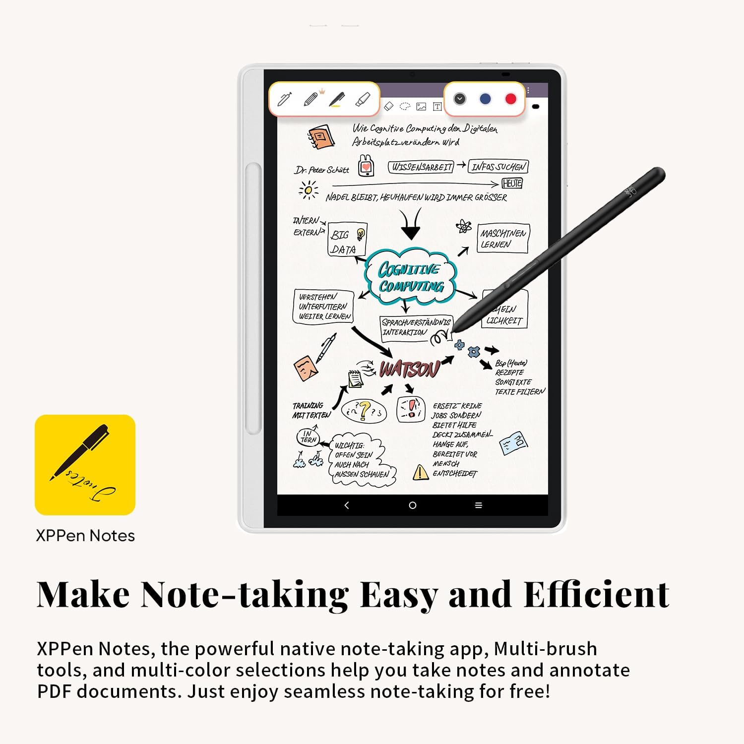 تبلت یادداشت هوشمند ایکس پی پن Magic Note Pad+کوله پشتی هدیه xp pen (گارانتی اصلی لیبل و هولوگرام) - Image 5