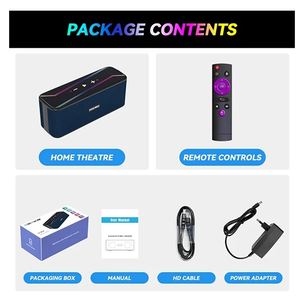اندروید باکس H96 MAX M7 2GB 16GB (TV BOX-SPEAKER) (اسپیکردار) - Image 5