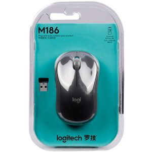 ماوس بی سیم لاجیتک LOGITECH M186 (گارانتی نیکان پاسارگارد)