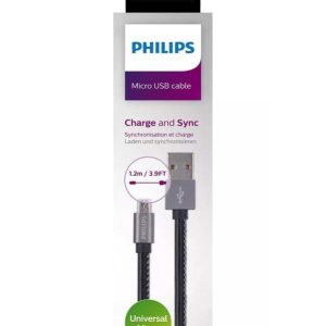 کابل تبدیل USB به microUSB فیلیپسPHILIPS Dlc2519CB طول ۱.۸ متر