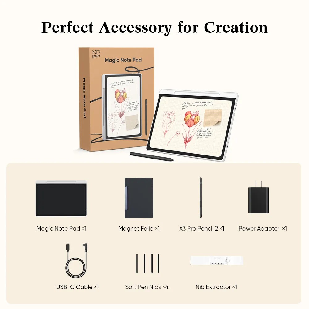 تبلت یادداشت هوشمند ایکس پی پن Magic Note Pad+کوله پشتی هدیه xp pen (گارانتی اصلی لیبل و هولوگرام) - Image 19
