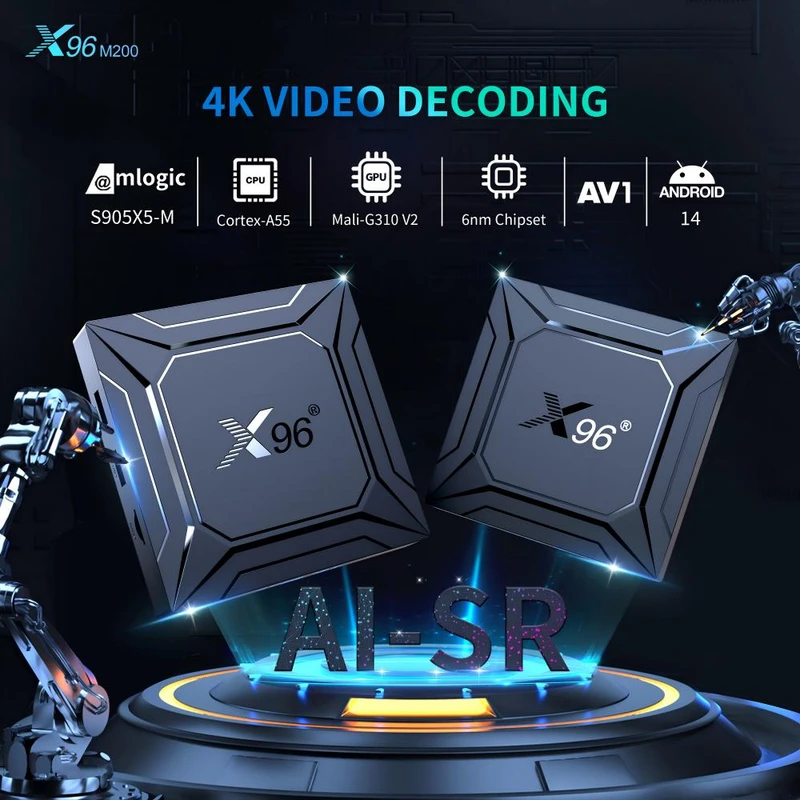 اندروید باکس X96 M200 4/64GB - Image 2