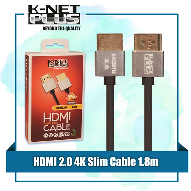کابل HDMI 4K اسلیم کی نت پلاس K-NET PLUS KP-CH20S18 طول 1.8 متر - Image 2