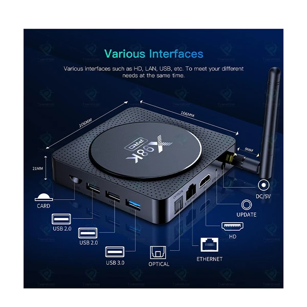 اندروید باکس X98K PRO 4GB 32GB + هدیه ویژه - Image 7