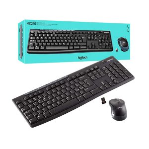 کیبورد و موس بی‌سیم لاجیتک LOGITECH Mk270 (گارانتی نیکان پاسارگارد)