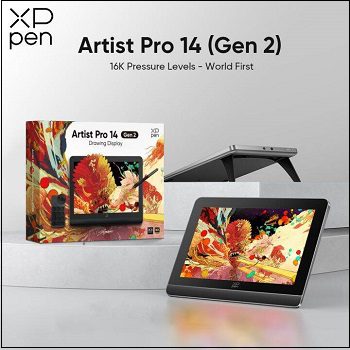 قلم نوری و تبلت گرافیکی ایکس پی پن XP-Pen Artist Pro 14 Gen 2 (جدید و ارتقایافته با ریموت کنترل)(گارانتی اصلی) - Image 2