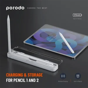 پایه نگهدارنده و شارژر وایرلس قلم لمسی پرودو PORODO PD-CAPEN
